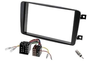 Audioproject A232 - Mercedes radio samochodowe zestaw ramka radia podwójna DIN klasa C W203 CLK W209 Viano Vito ramka montażowa adapter antenowy ISO 2 radio samochodowe radio