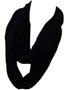 Kinder - Loop uni schwarz für Kinder und Jugendliche, Kids Schlauchschal, Schal Tuch für Mädchen und Jungs handmade