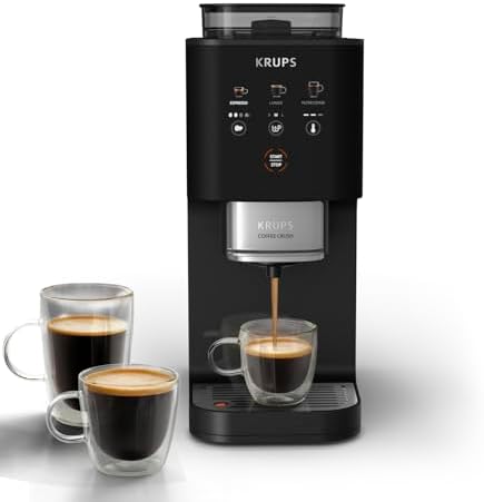 Krups Coffee Crush Extra, Macchina da Caffè Automatica, Nero, SA4028