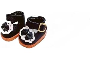 MINGSOLDIER Ropa de muñeca de 17 cm adecuada para muñecas Labubu de 17 cm, accesorios sin ropa de muñeca (solo 1 zapato negro)