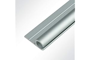 ‎LYSEL LYSEL® Kederschiene Kederleiste Kederprofil 15x30mm eloxiert 3m Grau Ø10mm für Keder 5-9mm