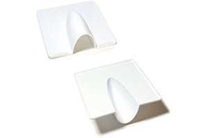 Qty 20 - White External Brick Buster Plate - Cable Outdoor Wall Entry Burst Tidy Cover - Satellite/Coaxial/Sat/Coax Blast - Loops