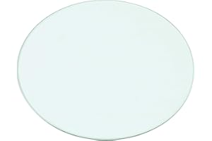 Rapid Teck® Glasplatte Nach Maß Rund 500 mm Klar | Tischplatte aus Gehärtetem Glas | 8 mm Dicke Glasscheibe für Tisch oder Kaminofenplatte | Hochwertige Tisch Glasplatte