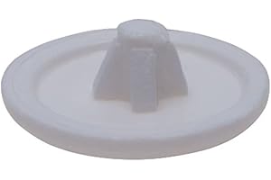 KEPLE Tappi di Plastica Bianca per Viti con Testa Phillips, Pozidriv, Square-X Head Copriviti in Plastica per Viti Per Legno (Quqntità da 100 pezzi) Taglia - 12mm
