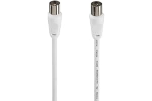 Hama - 1,5 meter antennkabel M/F, 75 ohm, för TV