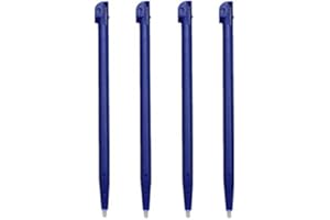 NSLIKEY GGZone 4 piezas de plástico lápiz capacitivo para consola de juegos, pantalla táctil de repuesto para Nintendo 2DS Tactil Game Console Accesorios (4 piezas azul)