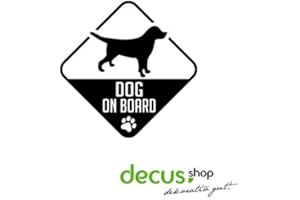 DECUS Dog on Board // Naklejka OEM JDM Style Naklejka
