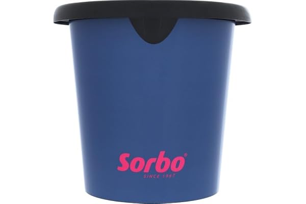 Sorbo Hink – 5 l – tillverkad av återvunnen plast – miljövänlig och robust – med bärhandtag – för hushåll, trädgård och gör-det-själv – kompakt storlek – hållbar rengöring –
