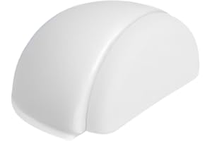 BUYLUX Tope Puertas Suelo Adhesivos de Madera - Sujeta Puerta Decorativos - Topes para Puertas Retenedor Pared - Aguanta Puertas (Blanco)