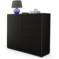 Suchergebnis auf Amazon.de für: schwarze kommode schrank mit türen und