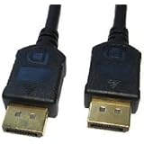 rhinocables® Displayport Display Port Cable Lead with Secure Locking Clips for better connectivity (2m, Standard)