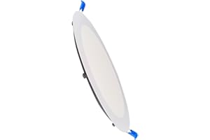 ILUMINASHOP ® Downlight 20W LED 2000 Lúmenes. Panel Extraplano Circular Redondo. Diámetro de Corte Estándar 200mm. Aluminio. [Driver Incluido] (1 Unidad, Blanco Neutro (4500K))