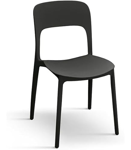 Chaise Venus Polypropylène Blanc - Dossier Décoré, Empilable | Pour Salle à Manger, Mariage, Restaurant | 94 Cm Hauteur
