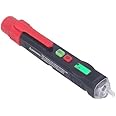 4basix AC Voltage Detector, Noncontact Voltage Tester Wide Application LED Flashlight Easy to Carry Easy to Operate for Zero Fire Line Judgment