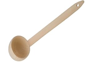 ‎HOFMEISTER HOLZWAREN HOFMEISTER® Schöpfkelle, Kopf abgewinkelt, Saunakelle, Saunazubehör, Länge: 56 cm