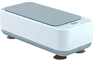 AYHOME Ultrasonic Cleaner, Ultrasonic Jewellery Cleaner, Large Capacity Jewellery Cleaner for Necklace Ring Glasses Jewelry Watch Coins Denture(Blue)