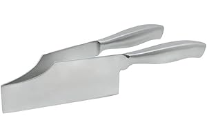 YUZITA Taglierina per affettatrice per torte, server per torte in acciaio inossidabile, strumenti per torte con coltello da torta, guida per taglierina per torte, pizza, per torte, torte, pizza e dessert