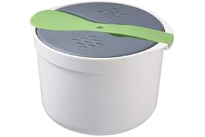 FONWUJIOT Reiskocher mikrowelle, 2L mikrowellen reiskocher, reiskocher Wird mit Reisschaufel und Filterdeckel geliefert