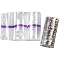 20 Blister Per Monete Da 10 Centesimi - Contenitori Plastica Trasparente, Fascia Gialla, Da 40 Monete - Foto 4