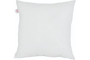 ADSIN Set of 1-48cm x 48cm Odd Size Hollowfibre Cushion Pads New White Inners Stuffer Square Pillow Insert Sofa Throw Hypoallergenic (Pack of 1 | 19" x 19")