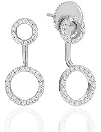 Sif jakobs joyería damas pendientes biella debido blanco circones