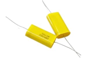 BCOMFY 2 Pezzi 250 V MKP 1 UF 1,5 UF 1,8 2,2 UF 2,7 UF 3,3 UF-47 UF condensatore audiofilo HiFi Febbre Audio accoppiamento a Film Metallico Divisione di frequenza(250V4.7UF)