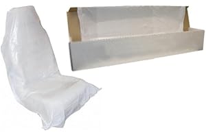 Fastcar 100 x Disposable Plastic Car Seat Covers