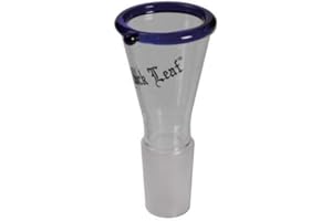 BONG- DISCOUNT.DE Bong-discount Black Leaf - Bomboniera con testa conica in vetro, 18 mm, colore: Blu