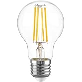 Cata 8W Rustik Filament Led Ampul 5'li Paket, CT-4217G, E27 Duy 3200K G&uuml;nışığı, Dekoratif Edison Tasarımlı Şeffaf Camlı A60 L