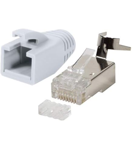 Cat6 RJ45 Stekkers met doorsteek - 100 stuks - metaal afgeschermd