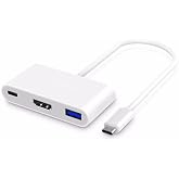 HEARTZ HB-05 4K HDMİ TYPE C USB &Ccedil;OK FONKSİYONLU METAL A KALİTE KALIN KABLOLU HUB (HDMI USB TYPE C HD 4K HUB HB-05)