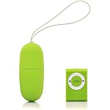 mymotto 20 Frecuencias Huevo Vibrador ABS Inalámbrico de Control Remoto (Verde)