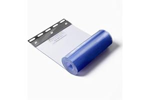 STRIP CURTAINS DIRECT PVC Strip Curtain Replacement – 2.5m Length – Heavy Duty Clear Door Strip for Cold Rooms, Warehouses & Butchers – 200mm x 2mm – Food Safe Phthalate-Free PVC