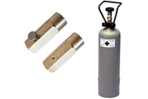 NEUES WASSER GROUP Bouteille de CO2 remplie de 2kg avec adaptateur pour le transfert de gaz de CO2 dans les bouteilles de CO2 de 425g, Convient pour les bouteilles Sodastream, Grohe Blue Home. Économisez à 500€ par an