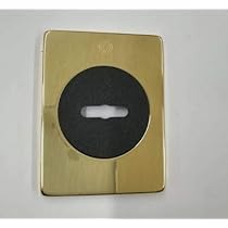 Bocchetta Rosetta Quadra Per Porta Blindata - Piastrina Chiave Doppia Mappa Argento