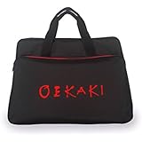 Toyota TA OEKAKI 50 Máquina de coser funda, poliéster, negro/rojo, 23 x 47 x 35 cm
