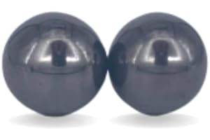 AIMANTIX - 2 Boules Anti-stress Magnétiques en Hématite - Apporte Énergie et Apaisement - Allie Les vertus des Minéraux et des Aimants