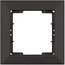 Mutlusan Candela 3fach Schalterrahmen – Schwarz Matt, Horizontal, Unterputz