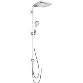 Hansgrohe Duş Kolonu 240 1 Jet, EcoSmart, 9 lt/dk, Reno Kare Tepe Duşlu Crometta E 27289000