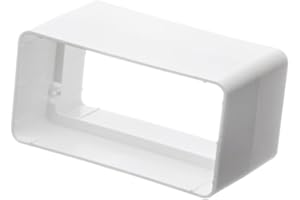 EUROPLAST 110x55mm Raccord/Connecteur pour Tuyau Rectangulaire - PVC