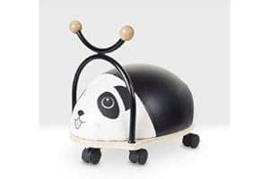 Beehive Toys & Gifts Panda Balance Bug Ride On Wheely Toy Wooden Base for Kids Suitable From 12 Months