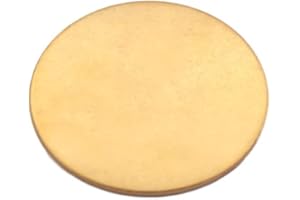 Akatsukiqi 1pc épaisseur 0.5/1/2/3mm H62 Disque en Laiton Massif Plaque Ronde diamètre de la Feuille 50mm 60mm 80mm 100mm Plaque en Alliage de cuivre (Couleur : 3x60mm)
