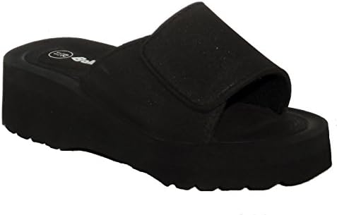 Girls Boys Black Balloons Foam Beach Pool Casual Sandals UK 11 EU 29