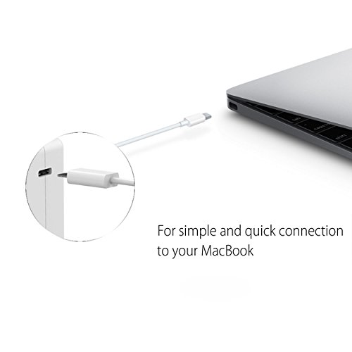 CONMDEX 87W MacBook USB-C Netzteil Ersatz für MacBook Pro 12 „/ MacBook Pro 15 Zoll Laptop Ladegerät mit USB-C Ladekabel (2m) - 5