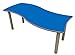 Produktbild Mobeduc Kindertisch, Onda, rechteckig Holz 120 x 60 cm, talla 2 Haya y azul oscuro