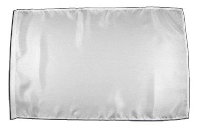 Fahne Flagge Einfarbig Weiß 30 x45 cm