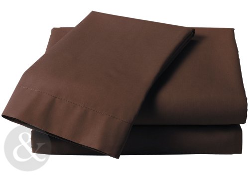 Fitted Sheets - Plain Linen Poly Cotton Bedding Bed Fitted Sheet