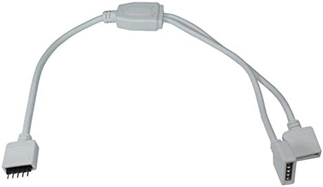 Morelight 5PIN Y Spliter Female Cable & male plug For Parallel LED 5050 RGBW led pack of 2