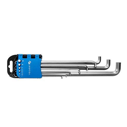 SECOTEC® 9 tlg. Sechskant Schlüsselset lang Sechskantschlüssel Sechskantschlüsselsatz Sechskantschlüsselset