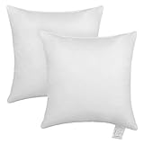 EUGAD 2er Set Federkissen Füllkissen Kopfkissen 40x40cm, 95% Federfüllung 5% Daunenfüllung, 100% Baumwolle Bezug, weich und bequem für Schlaf und Deko EUGAD 2er Set Federkissen Füllkissen Kopfkissen 40x40cm, 95% Federfüllung 5% Daunenfüllung, 100% Baumwolle Bezug, weich und bequem für Schlaf und Deko